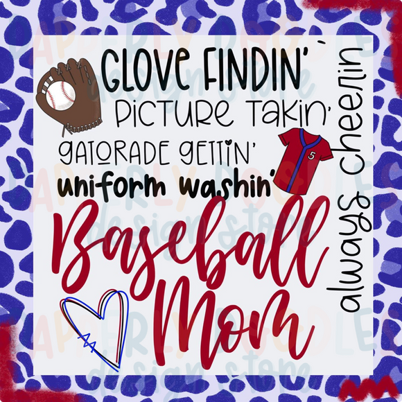 Glove Findin' Baseball Mom
