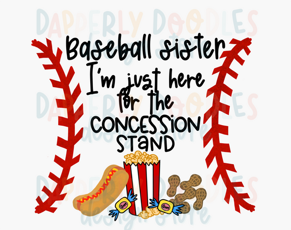 Baseball Sister Concession Stand